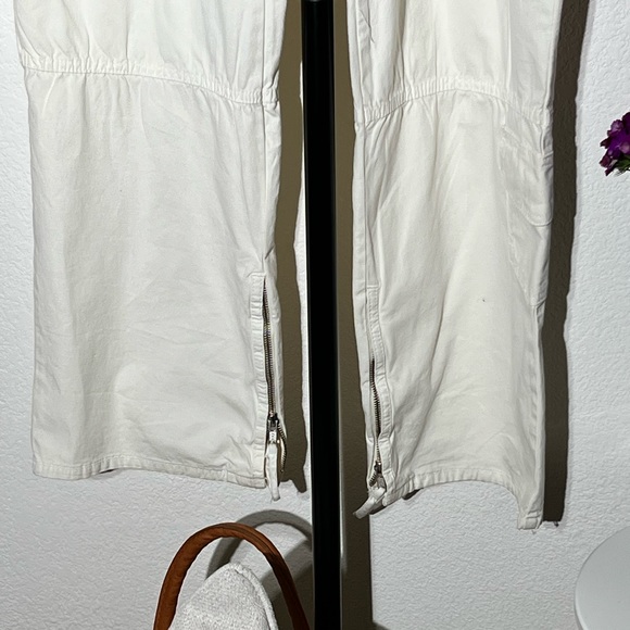 Cream, white, Zara, cargo pants - Picture 4 of 4